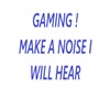 gamer head sign