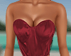 Silk Red Corset Top
