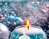 Winter candle background