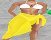 Yellow Skirt Wht Bikini