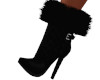 Cute Black Fur Boots