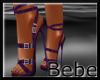 Purple Strappy Heels