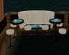 HM TEAL TABLES & SEATING