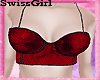 SG Red Sequined Bustier