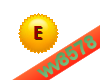 The letter E (Gold)