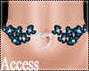 A. Teal Flowers B.Chain