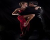 Tango dance with rose