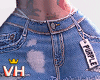 F. Star Denim Skirt