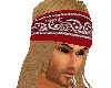 Red Bandana Blonde Hair