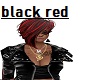 black red hair