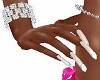 White Nails Dainty Hands