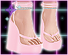 Pink Wedge Sandals