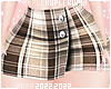 $K Plaid Fall Mini Skirt