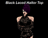 Black Laced Halter Top