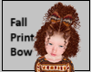 Kids Fall Bow Hair Red