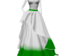 dyed bottom bride green