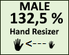 Hand Scaler 132,5% Male