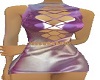 purple halogram dress