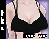 A| Frill Crop - Black