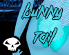 Teal Blue Bunny tail