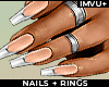 ! summer nails + rings
