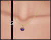 Ball Necklace Purple Dia