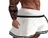 Men White Sports Shorts