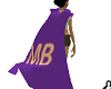 Purple Cape with initial