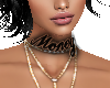 Money neck girl tattoo-F