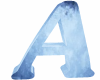 ICE Blue Letter A