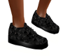 Black Woven Sneakers