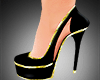 Z* Black / Gold Heels