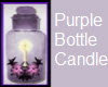 Bottle Candle purple