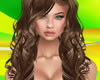 long wavy brown hair