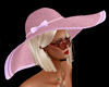 straw salmon floppy hat