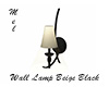 Wall Lamp Beige Black