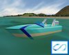 Sapphy Blue Speedboat