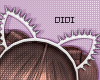 !D Spike Cat Ears Grey L