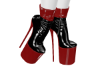 Red Black PVC Boots