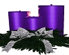 Purple Christmas Candles