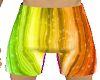 M shorts rainbow