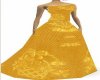 GOLD BROCADE GOWN