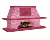 Light pink fireplace