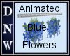 animated blue flowers