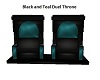 Blk and Teal Duel Throne