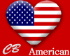 CB American Flag Heart
