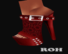 red STUDDED heels ROH