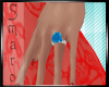 S:Diamond ring blue/slvr