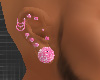 *Pink Pierced Earring