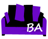 [BA] Purple/Black Sofa